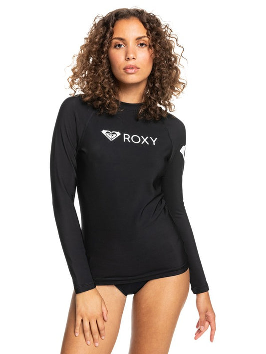 ROXY HEATER LS POLYFLEECE TOP - BLACK