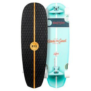 RYD BRAND LAYBACK SURF SKATE/CRUISERS - GOOD GOOD VIBES 32" X 9.5"