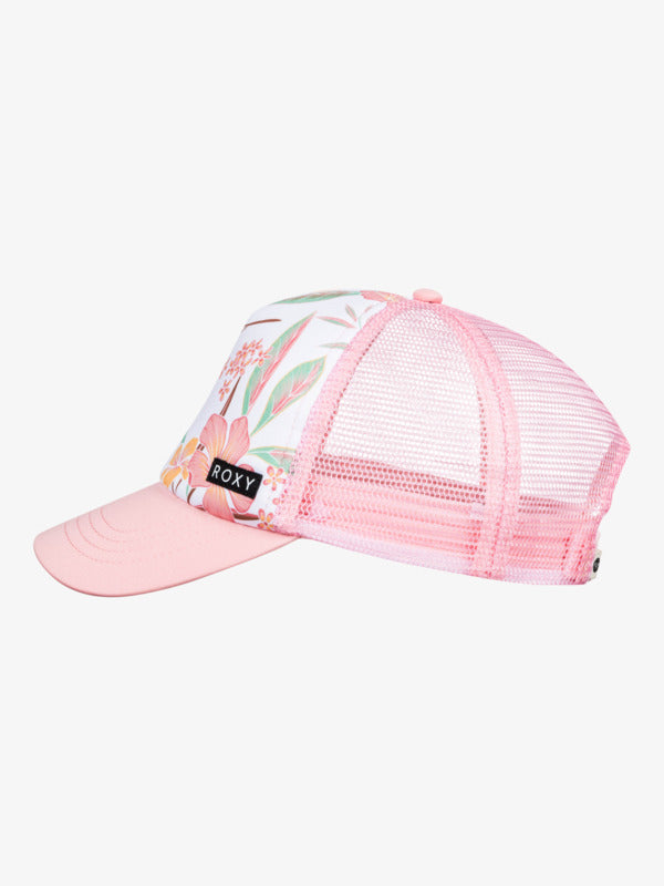 ROXY HONEY COCONUT TRUCKER CAP - Girls 8-16 -BRIGHT WHITE CHOUARNI (wbb8)