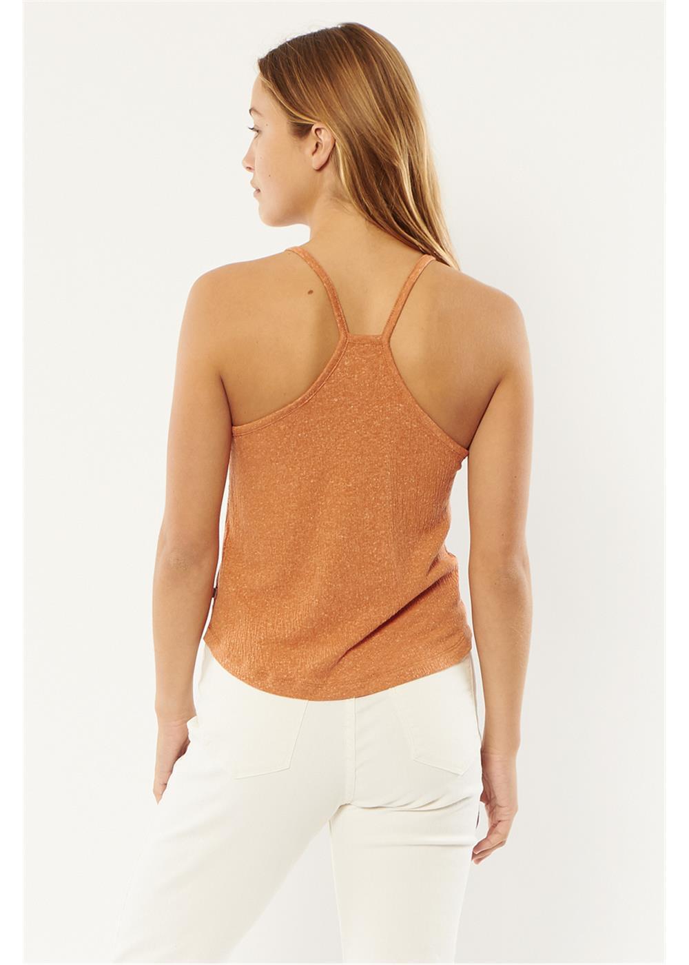 SISSTREVOLUTION BEIL KNIT TANK TOP - RUST - SALE (44.99 TO 30)