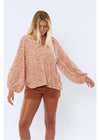 SISSTREVOLUTION KEIKO L/S WOVEN TOP - ROSE - SALE ($69.99 TO $50)