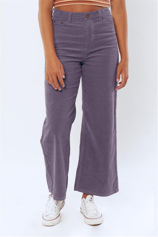 SISSTREVOLUTION POPPY WOVEN CORD PANTS TWO - DEEP WATER