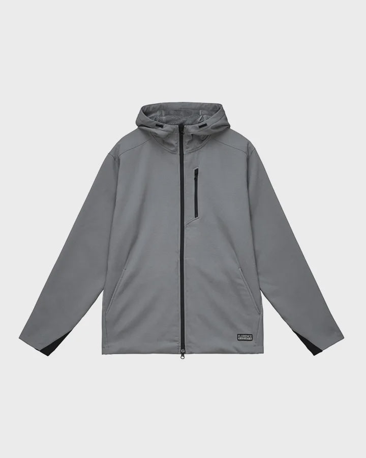 FLORENCE STORMFLEECE ZIP HOODIE - SLATE