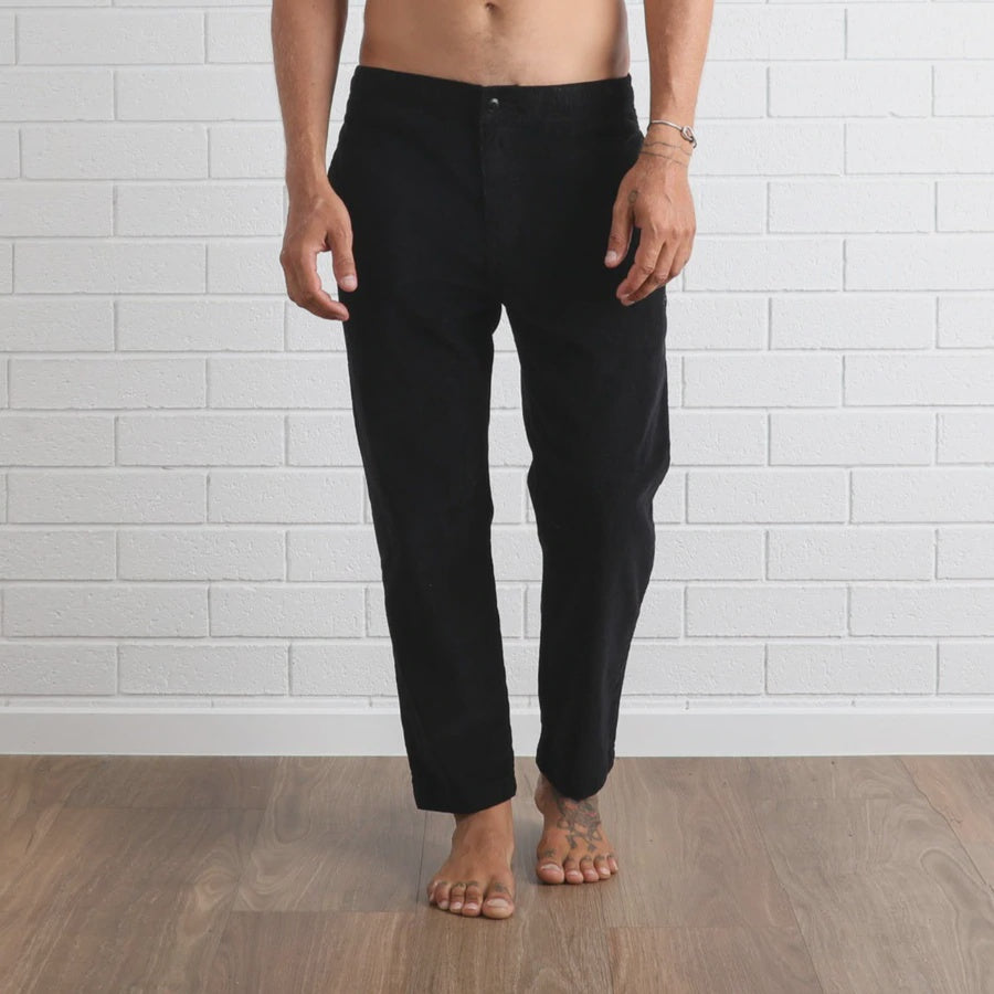 T&C WHALER CORD PANT - BLACK