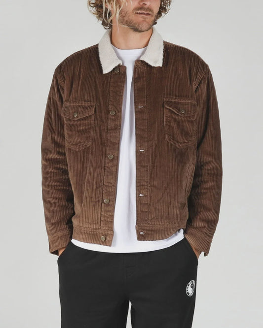 T&C BANYANS CORD JACKET - CHOCOLATE