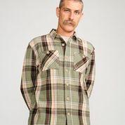 TCSS STEEL YARD L/S MENS SHIRT - OLIVE OIL -