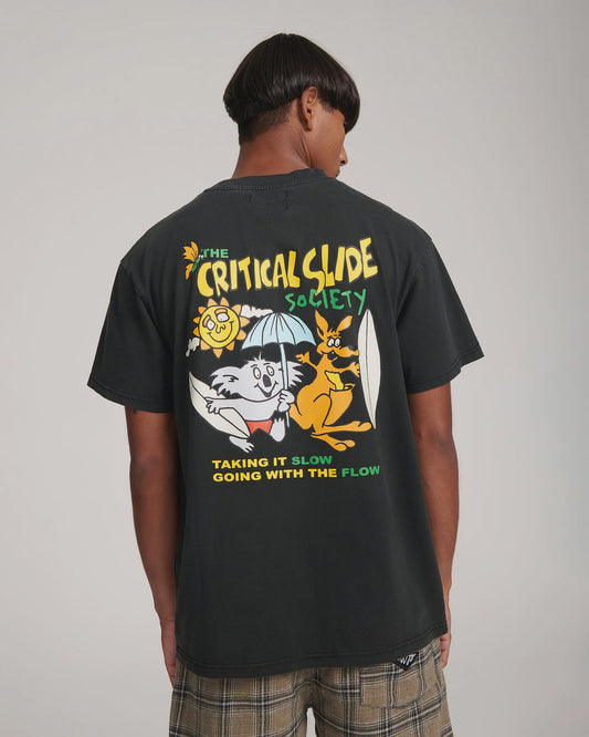 TCSS CRITICAL SLIDE SOCIETY TEE - VINTAGE BLACK