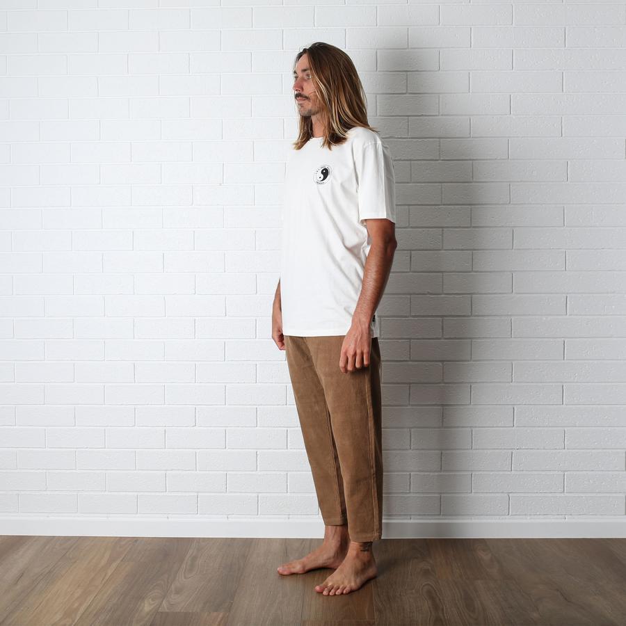 T&C WHALER ELASTIC CORD PANT - CLAY (BROWN)