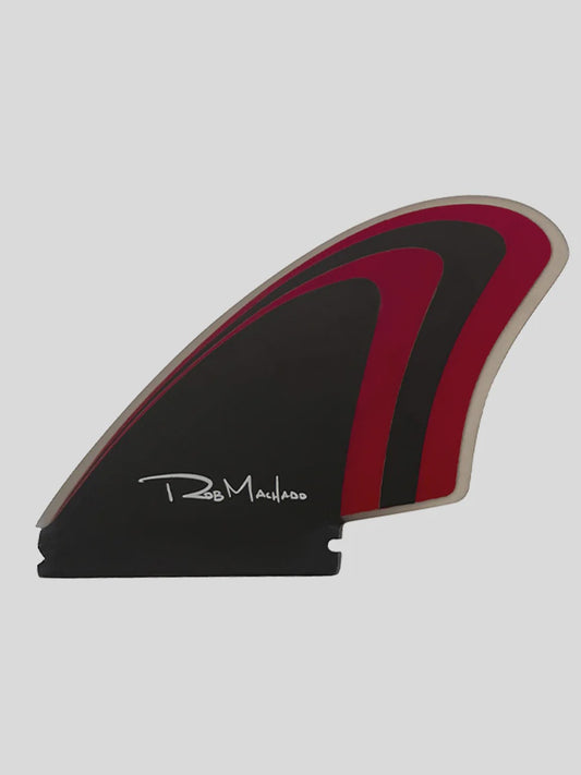 ENDORFIN MACHADO TWIN KEEL FIN SET - SINGLE TAB RED/BLACK