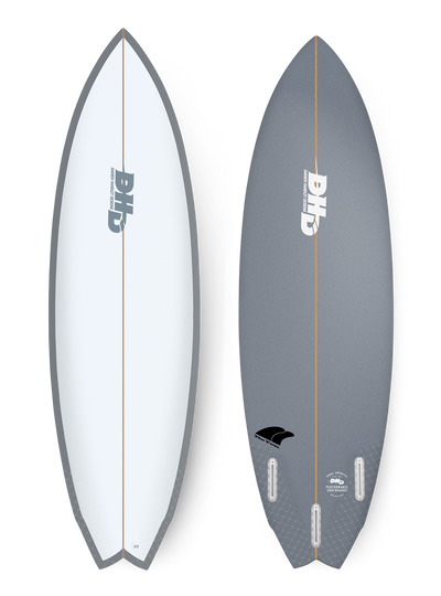 DHD TWIN FIN SURFBOARD - FISH TAIL