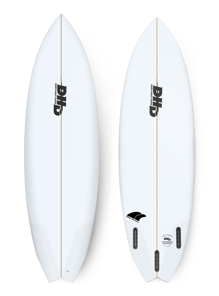 DHD TWIN FIN SURFBOARD - FISH TAIL