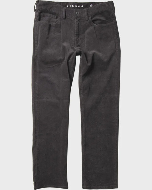 VISSLA BORDER C CORD 5 POCKET PANTS - PHANTOM