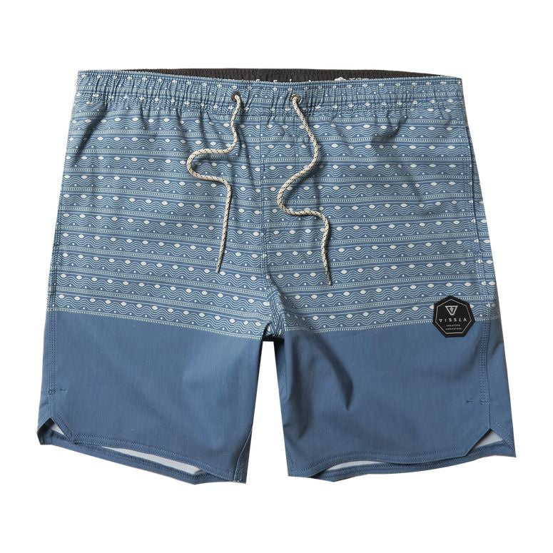 VISSLA JAMBU 17.5" ECOLASTICS BOARDSHORTS - HARBOR BLUE