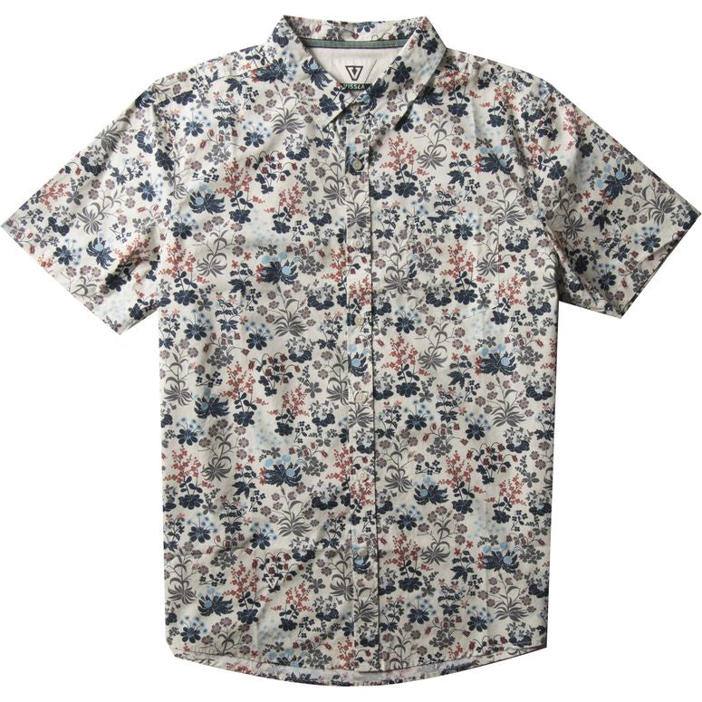 VISSLA MICRO DREAM ECO SS SHIRT - BONE