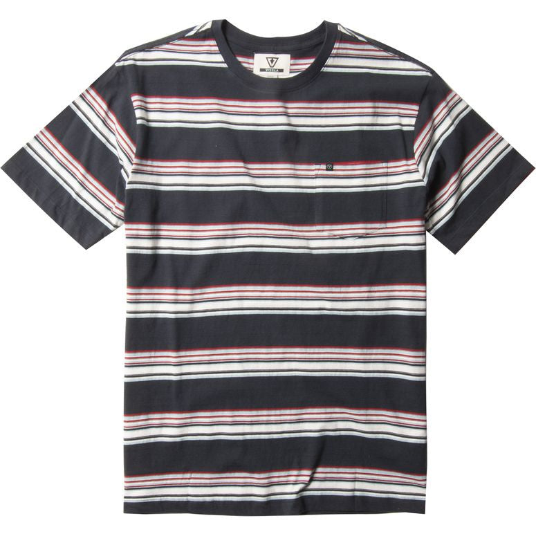 VISSLA ROLLER ECO POCKET TEE - MIDNIGHT