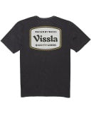 VISSLA STACKED VINTAGE TEE - BLACK