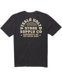 VISSLA STOKED SUPPLY TEE - BLACK