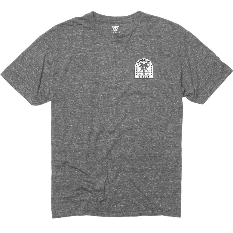 VISSLA SUNBURN BOYS TEE - GREY HEATHER