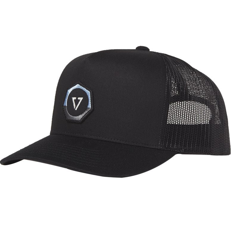 VISSLA THE TRIP ECO TRUCKER HAT - BLACK