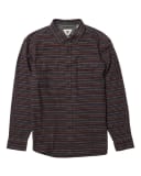 VISSLA CENTRAL COAST LS FLANNEL - BLOOD/BREAKER BLUE/MULTI