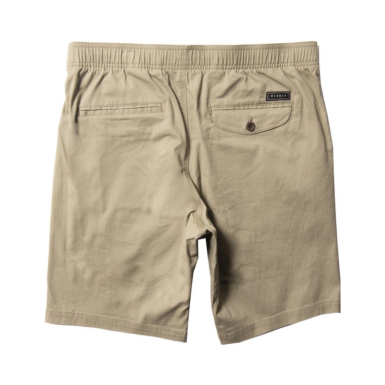 VISSLA NO SEE UMS ECO 18.5 ELASTIC WALKSHORTS - KHAKI