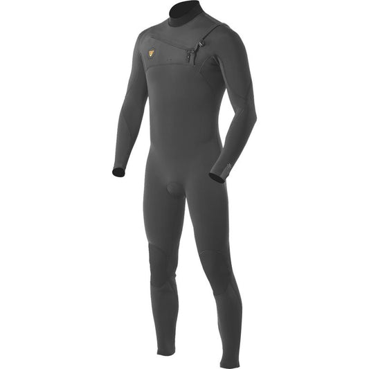 VISSLA 7 SEAS 3-2 FULL CHEST ZIP WETSUIT - CHARCOAL 2