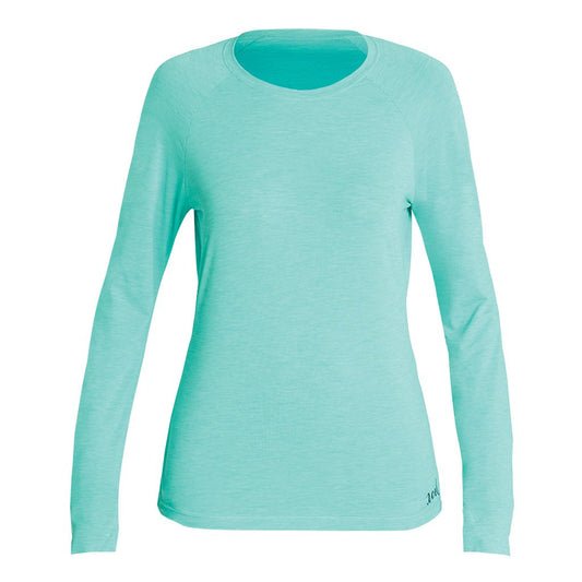 XCEL WOMENS VENTEX SOLID LONG SLEEVE RASH TOP - PISTACHIO
