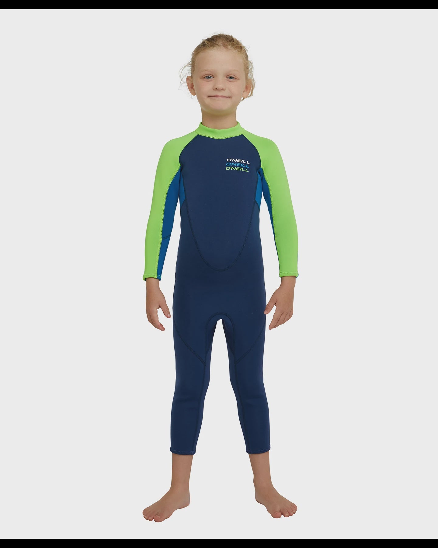 REACTOR TODDLER 2MM BZ WETSUIT STEAMER - MARINE/ULTRA/DAYGLO