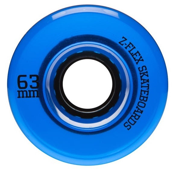 Z-FLEX SKATE WHEELS - V2 Z SMOOTH TRANSLUCENT COLOURS - 63MM 83A