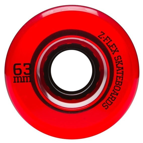 Z-FLEX SKATE WHEELS - V2 Z SMOOTH TRANSLUCENT COLOURS - 63MM 83A