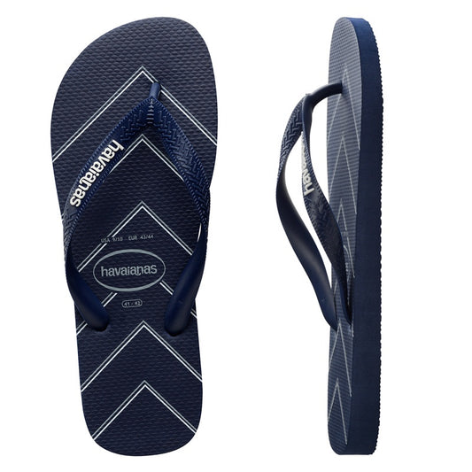 HAVAIANAS MENS MODERN STRIPES- NAVY BLUE