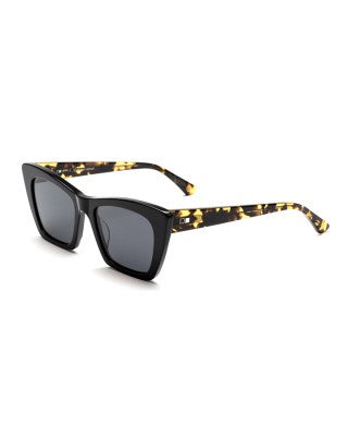 OTIS VIXEN SUNGLASSES : BLACK DARK TORT/GREY