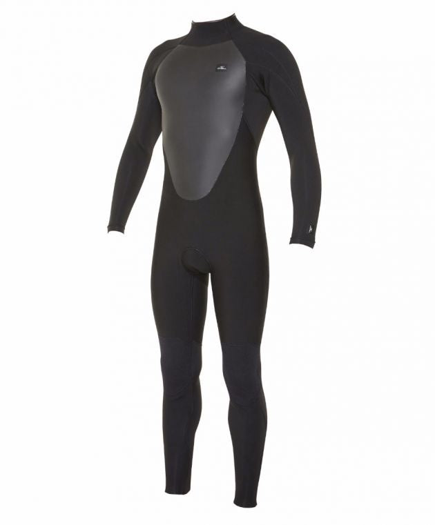 DEFENDER 3/2MM MENS BACK ZIP STEAMER WETSUIT - BLACK #91051