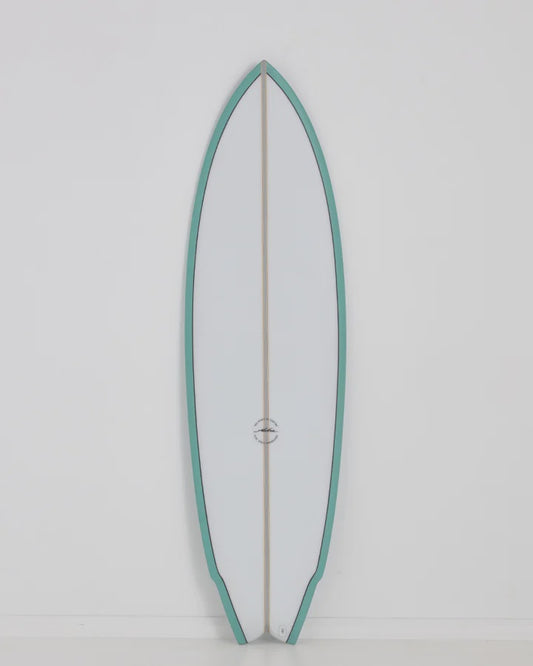 ALOHA S FLYER FISH SURFBOARD - AQUA