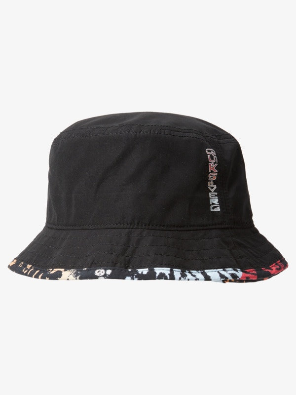 QUIKSILVER BOYS 8-16 DYE BUCKET HAT - BLACK