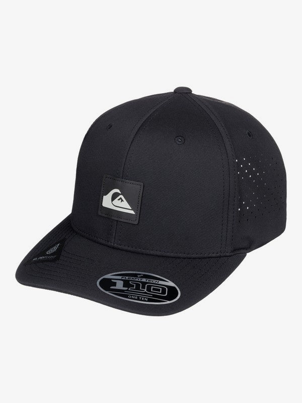 QUIKSILVER ADAPTED FLEXI-FIT CAP - BLACK