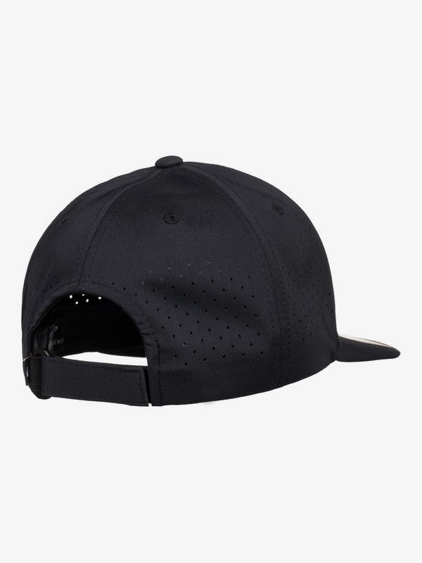 QUIKSILVER ADAPTED FLEXI-FIT CAP - BLACK