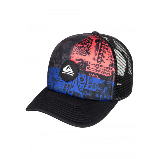 QUIKSILVER MENS TIJUANA TRUCKER CAP -  BLACK