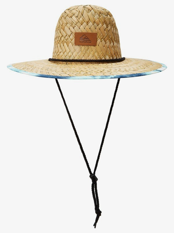 QUIKSILVER MENS OUTSIDER STRAW LIFEGUARD HAT - INSIGNIA BLUE