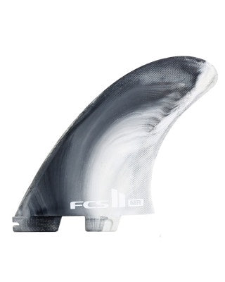 FCS II MARK RICHARDS TWIN + STABILISER FINS - BLACK-WHITE