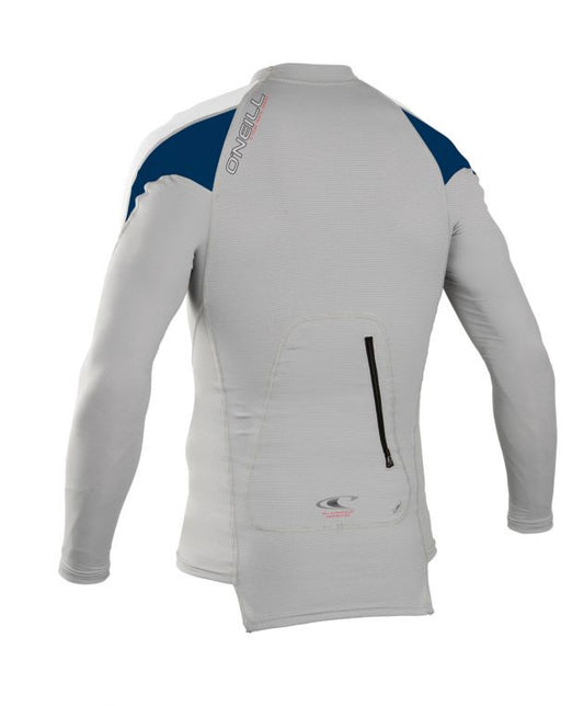 ONEILL OZONE LONG SLEEVE CREW - GREY WHITE BLUE