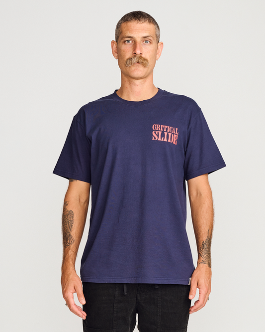 TCSS HOUSE OF SLIDE TEE DARK BLUE