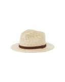 BRIXTON MESSER STRAW FEDORA HAT - TAN