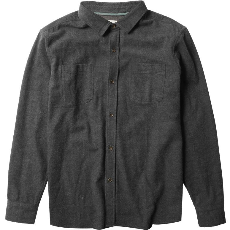 VISSLA SHAVER L/S FLANNEL - BLACK