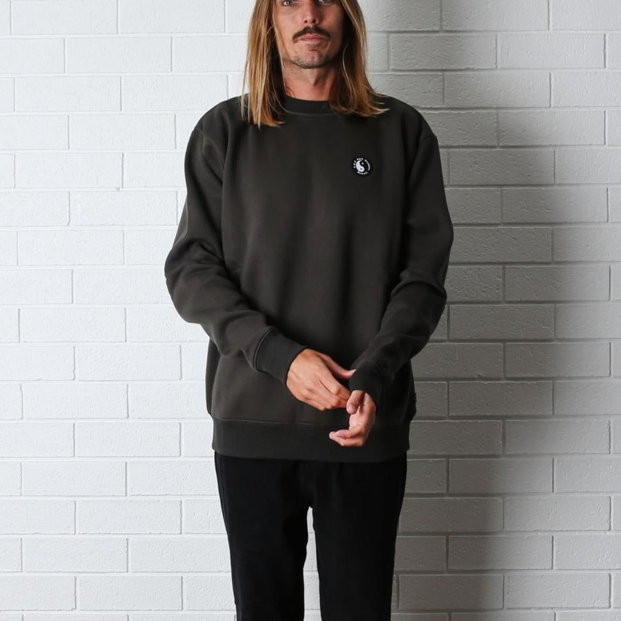 T&C OG CREW FLEECE  TOP MENS - CHARCOAL