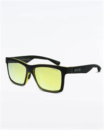 LIIVE CLASH MIRROR POLAR BLACK ORANGE SUNGLASSES