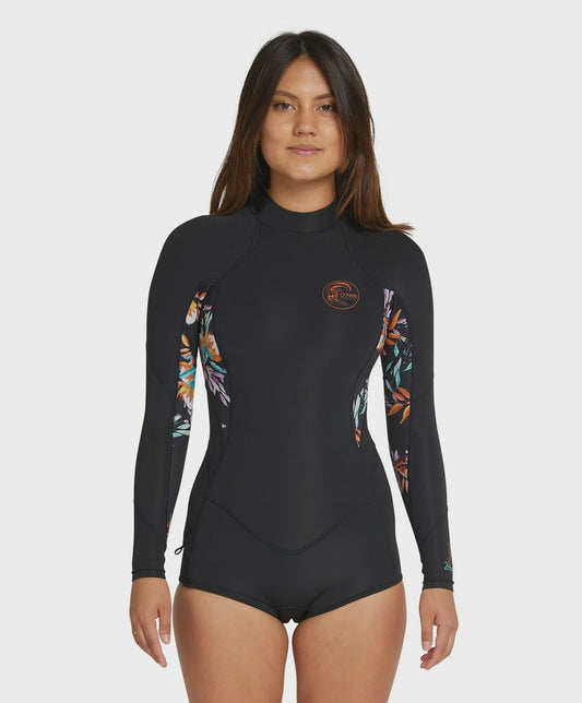 BAHIA 2MM LS BZ SPRING SUIT  - BLACK/AUSTRALIANA