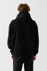 FORMER BASTET ZIP HOODED JUMPER - BLACK