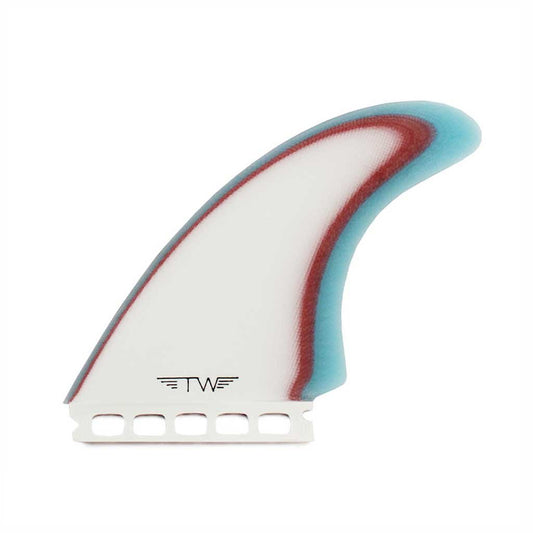 CAPTAIN FIN TYLER WARREN TWIN ESP (SINGLE TAB) - BLUE/RED