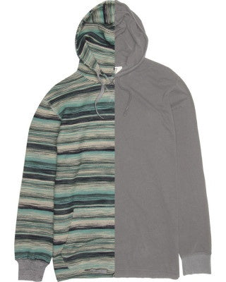 VISSLA SOUTHBAY PULL OVER REVERSIBLE HOODIE -JADE